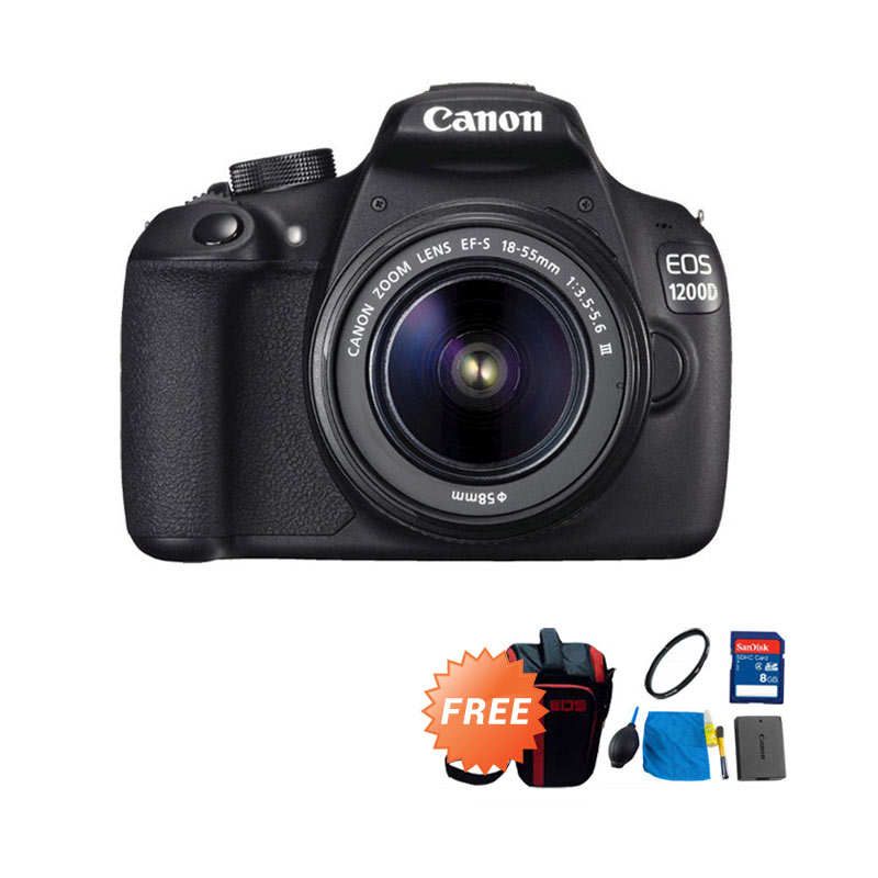 Jual Canon EOS 1200D DSLR 18MP Lens Kit 18-55mm IS II 