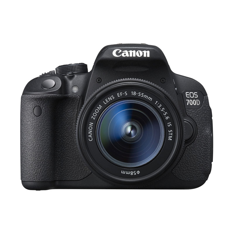 Canon EOS 700D Kit 18-55mm IS STM Kamera DSLR - Black + Free LCD Screen Guard