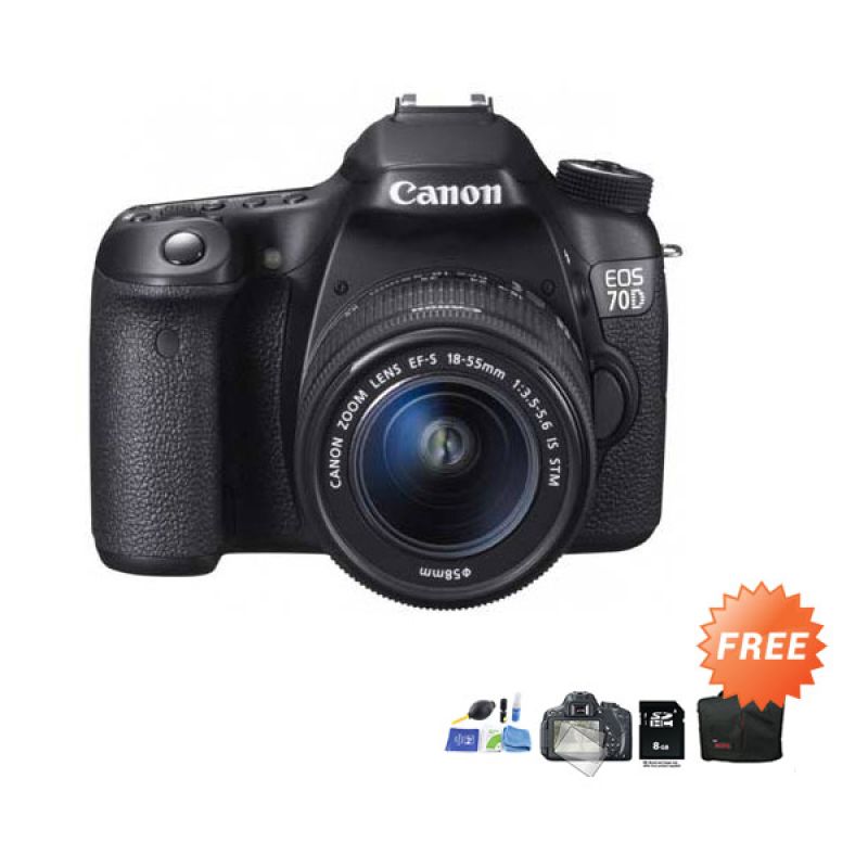 jual canon eos 70d kit 18 55mm f 3 5 5 6 is stm wifi jual canon eos 70d kit 18 55mm f 3 5 5 6 is stm wifi