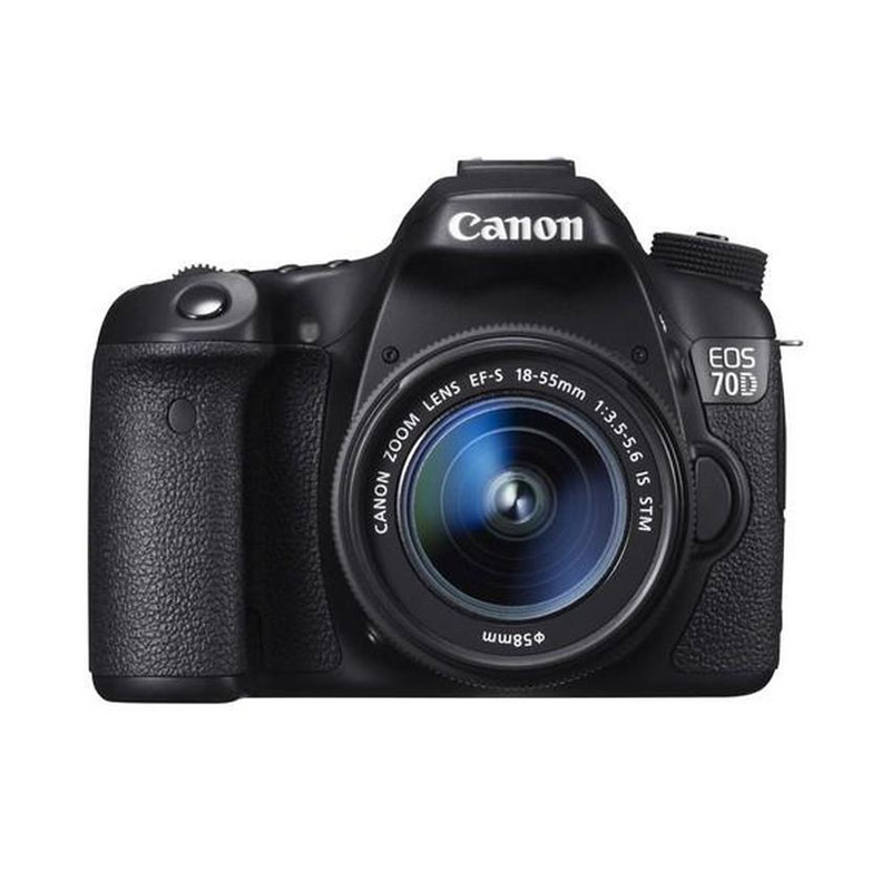 canon eos 70d lens kit 18 55mm stm kamera dslr 20 mp wifi free baterai kamera lp e6 camera srist strap leather uv filter 58mm tas kamera