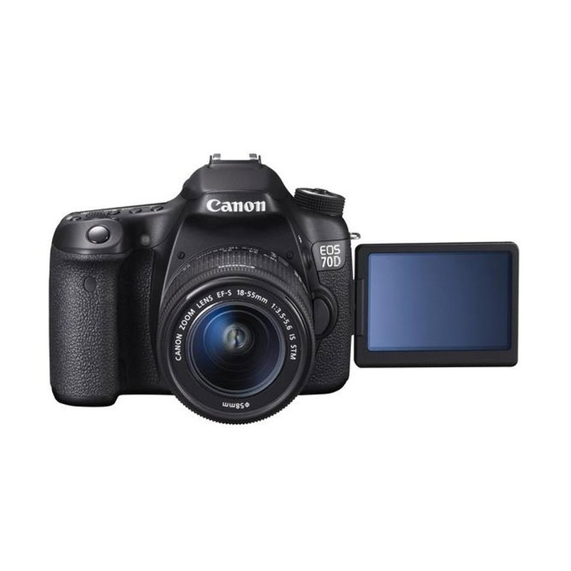 canon eos 70d lens kit 18 55mm stm kamera dslr 20 mp wifi free baterai kamera lp e6 camera srist strap leather uv filter 58mm tas kamera