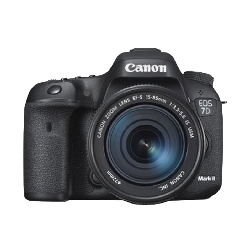 Canon EOS 7D Mark II Kit 15-85mm IS USM Kamera DSLR - Black + Free LCD Screen Guard