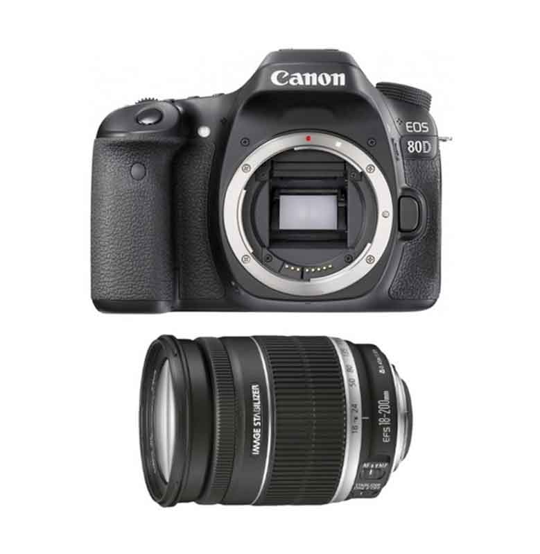 Canon EOS 80D Kit 18-200 IS Wifi Black