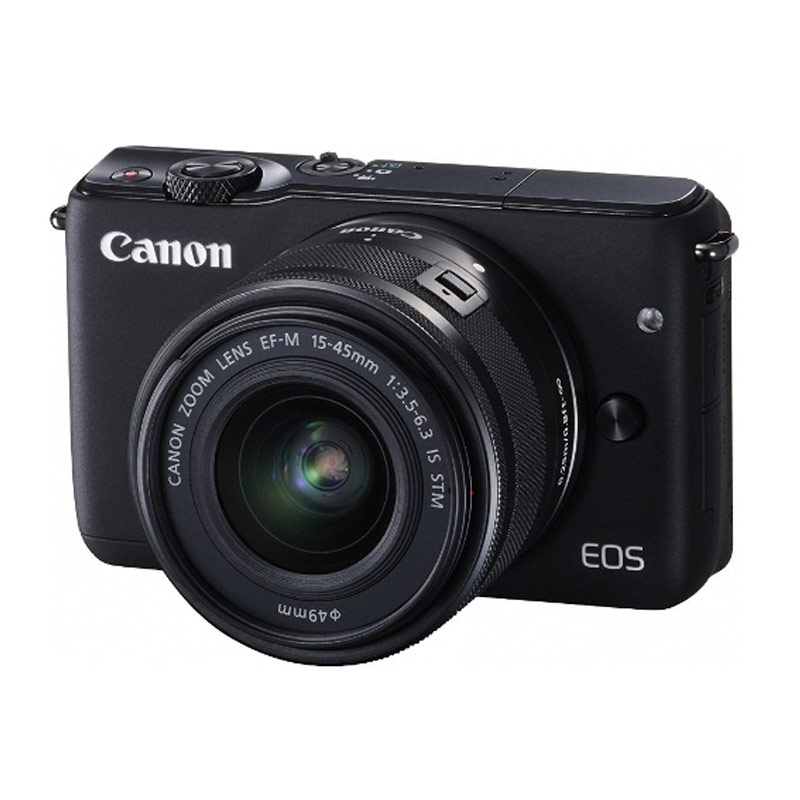 CANON EOS M10 BLACK + EF-M15-45 IS STM Kit Wifi 18MP CMOS Touchscreen Lcd Full Hd (Datascrip) + Sandisk 16gb + Screen Protector + Filter 49mm + Camera Bag
