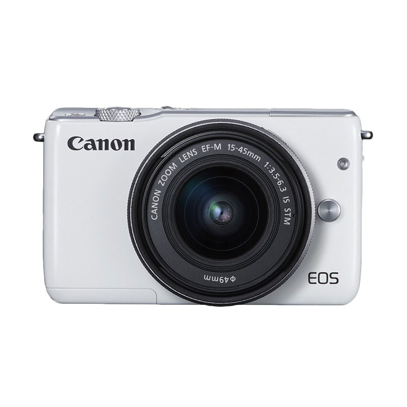 CANON EOS M10 WHITE + EF-M15-45 IS STM Kit WiFi 18MP CMOS Touchscreen LCD Full HD (DATASCRIP) + SanDisk 16gb + Screen Protector + Filter 49mm + Camera Bag