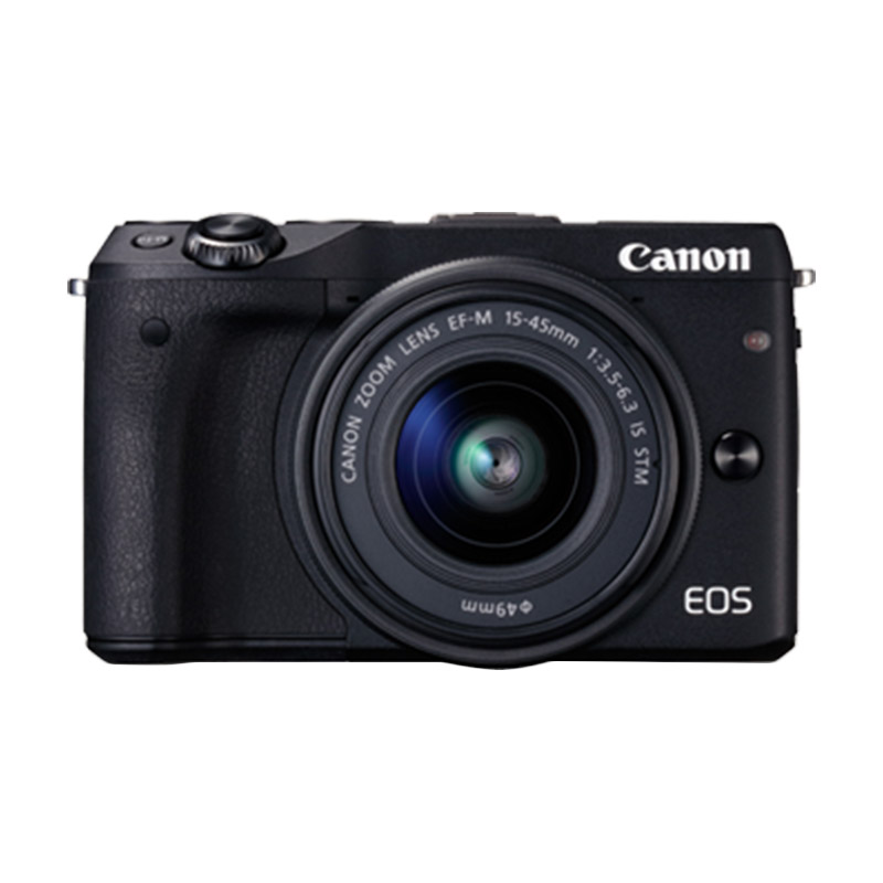 Canon EOS M3 with EF-M15-45mm - Black RESMI + SANDISK SD ULTRA 16 GB + SCREEN GUARD + FILTER UV