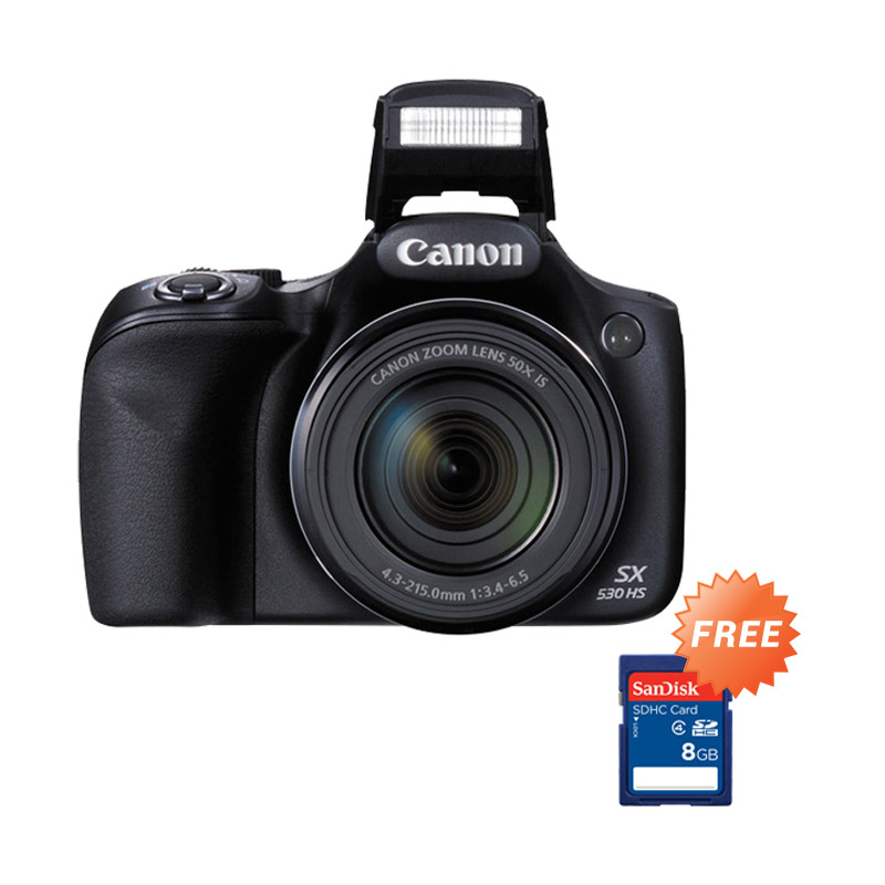 Canon Powershot SX 530 Kamera Pocket - Hitam (16 MP)