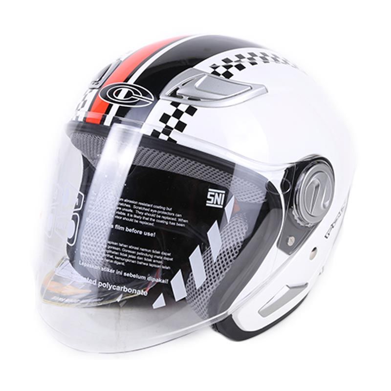 jual cargloss former line arch white met6 helm half jual cargloss former line arch white met6 helm half