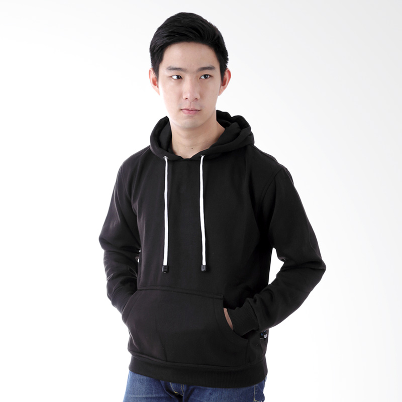 Cartexblanche Hoodie Jumper Polos Sweater Pria - Hitam
