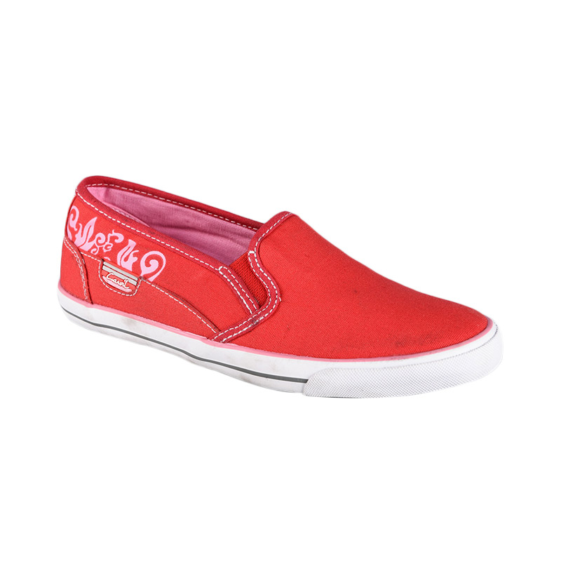 Carvil Canvas Wilky Ladies Shoes - Red Pink