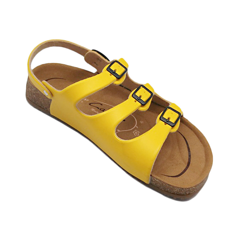 Carvil Footbed Khanza Sandal Wanita - 10 Yellow