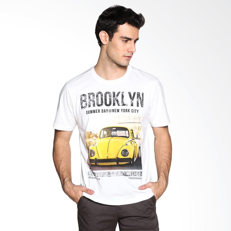 Carvil Man Brooklyn 01 T-Shirt - White Extra diskon 7% setiap hari Extra diskon 5% setiap hari Citibank – lebih hemat 10%