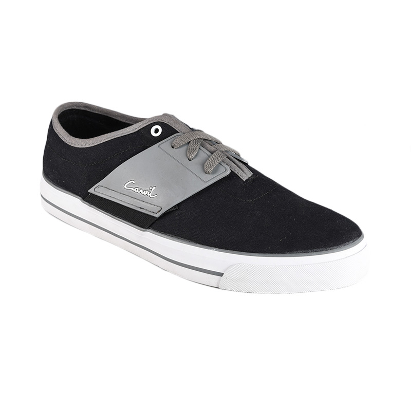 Carvil Men Shoes Canvas Rapper - Black Grey