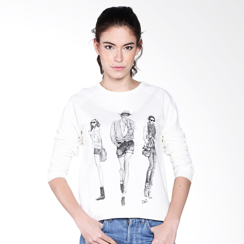 Carvil Sixty 10 Ladies Sweater - White