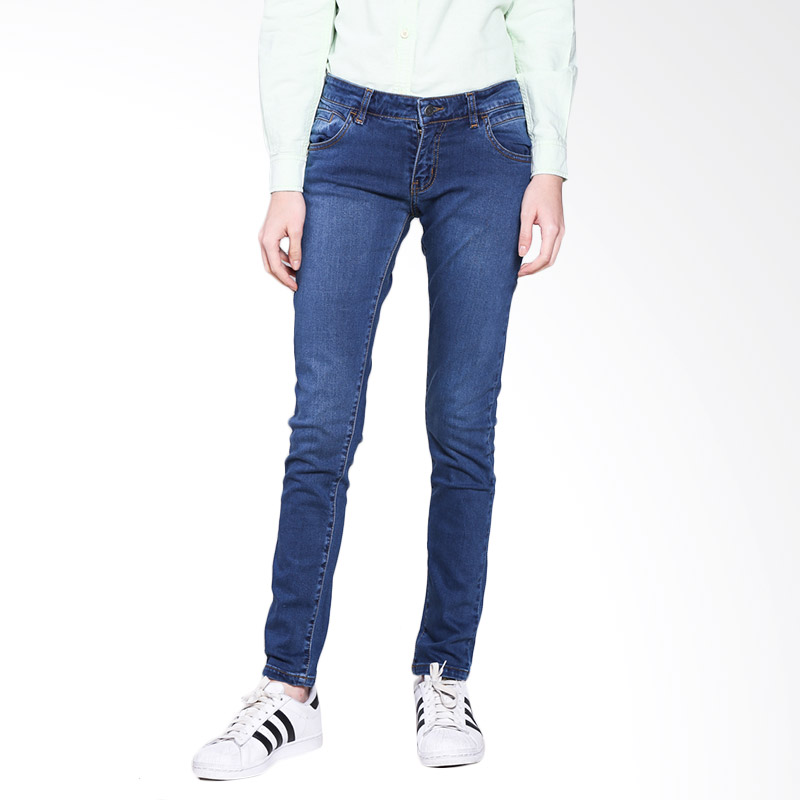 Carvil Sofie-BG Ladies Long Pants Jeans - Blue Grey