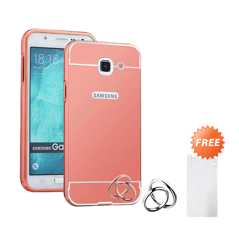 jual aluminium bumper mirror slide casing for samsung galaxy note 5 gold free jual aluminium bumper mirror slide casing for samsung galaxy note 5 gold free