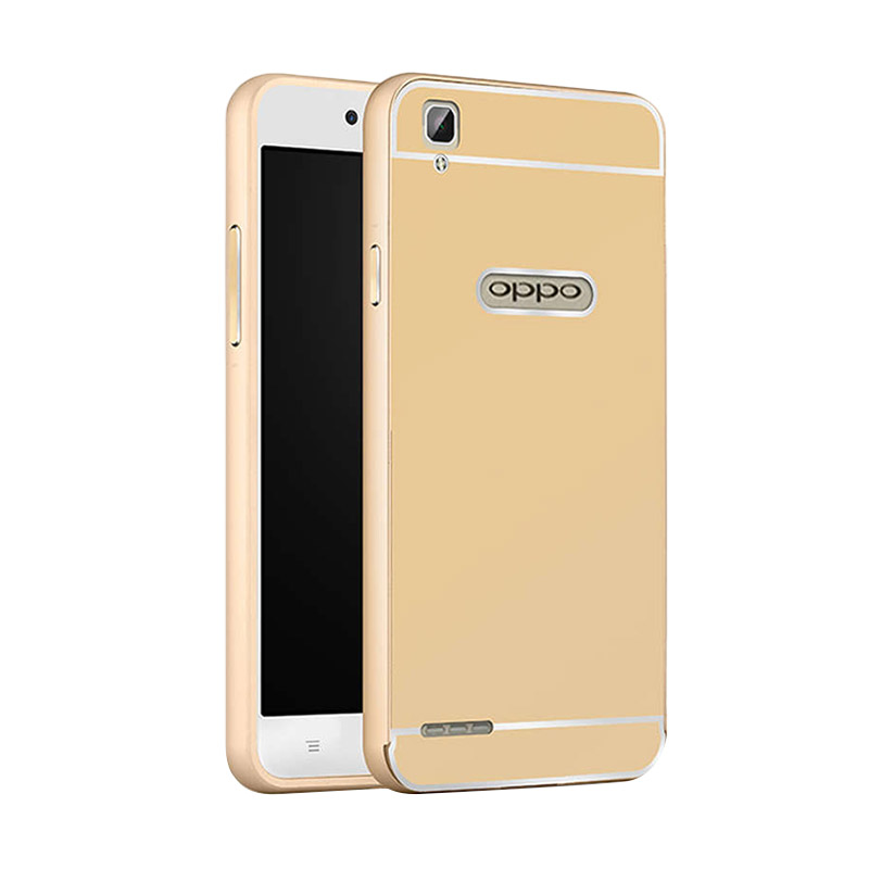 Jual Case Bumper Metal Back Case Sliding Casing for Oppo 