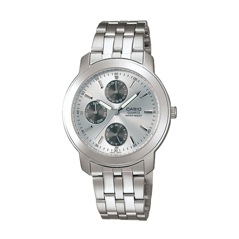 jual casio enticer mtp 1192a 7a silver white jam tangan jual casio enticer mtp 1192a 7a silver white jam tangan