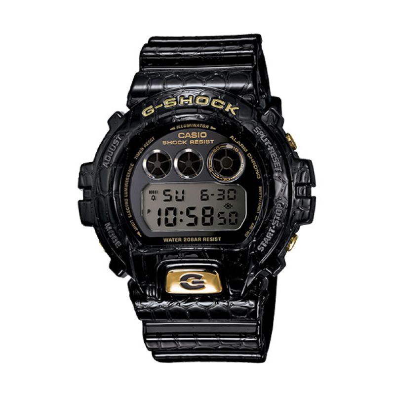 Promo Casio G-Shock Crocodile Dw-6900cr-1 Black Gold Jam