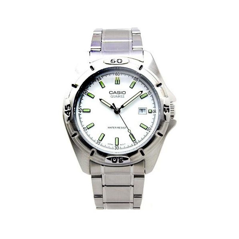Jual CASIO MTP-1244D-7A Silver White Jam Tangan Pria 