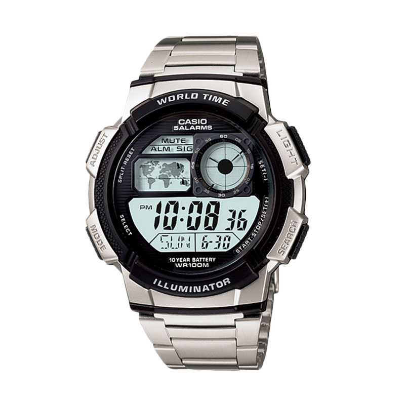 Casio Jam Tangan Pria-Original - Silver-CS-1095-TED