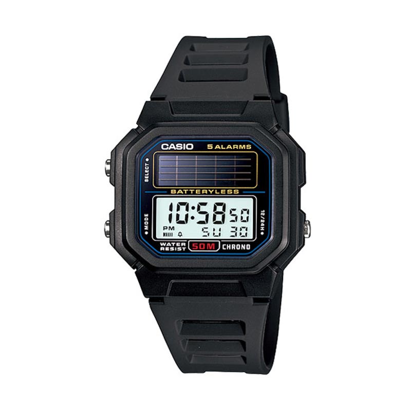 CASIO AL-190W-1A Tough Solar Digital Jam Tangan Pria - Black