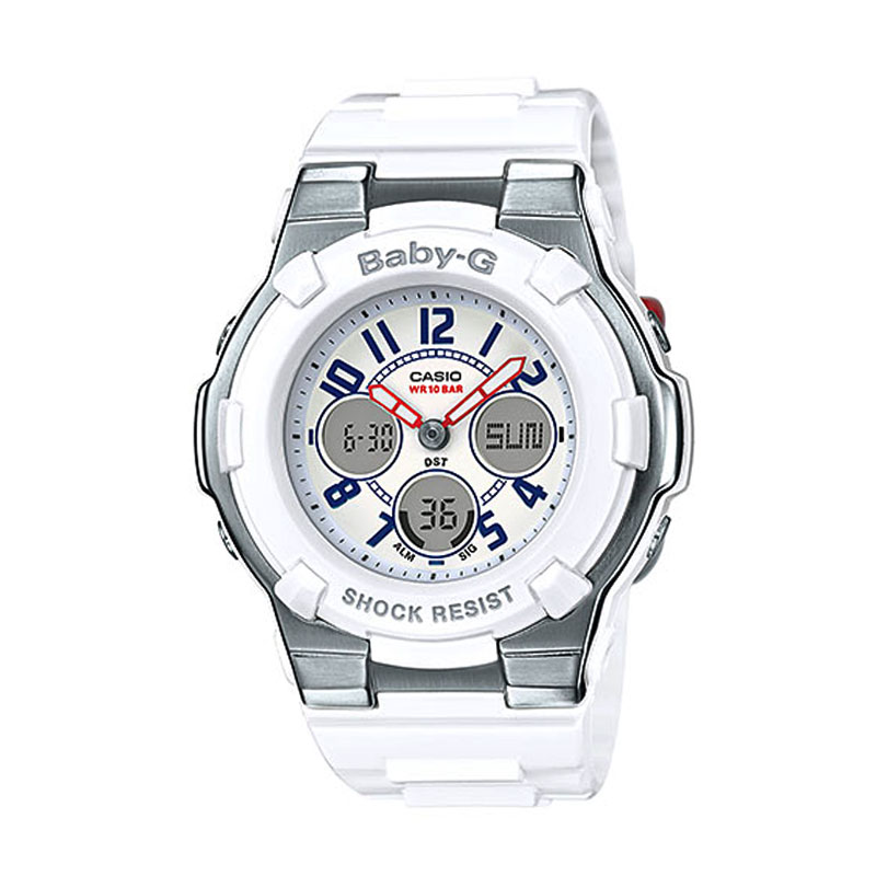 Casio Baby-G BGA-110TR-7B Tricolor Jam Tangan Wanita - White