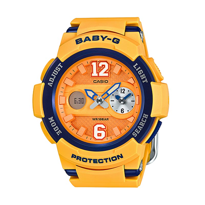 âˆš Casio Baby-g Bga 210-4b Jersey Sports Yellow Jam Tangan Wanita