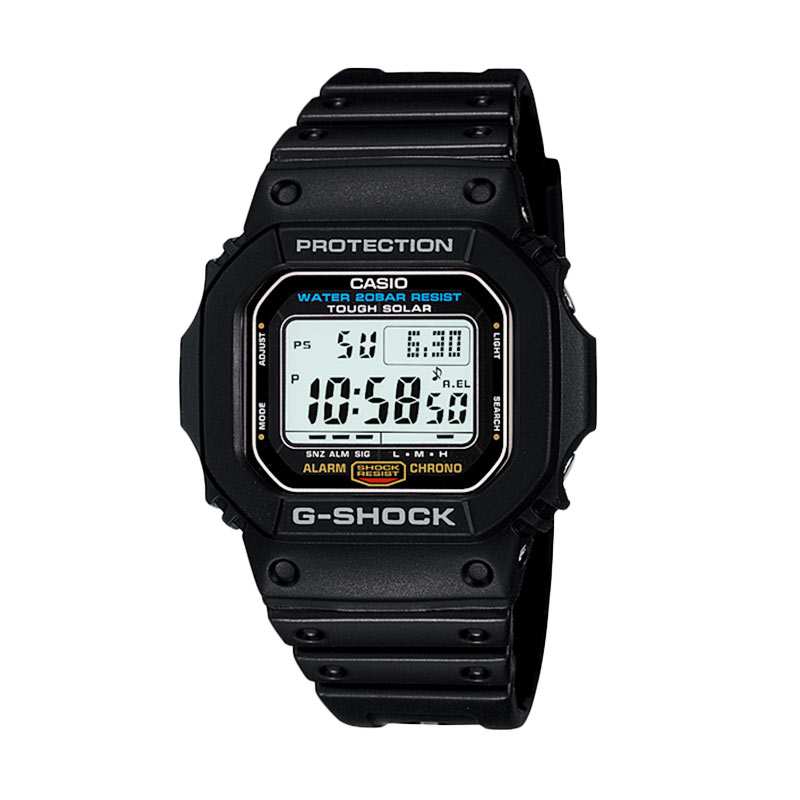 CASIO G-SHOCK G-5600E-1 Tough Solar Sports Jam Tangan Pria - Black