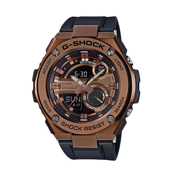 CASIO G-shock G-steel GST-210B-4A Jam Tangan Pria - Black Rose Gold