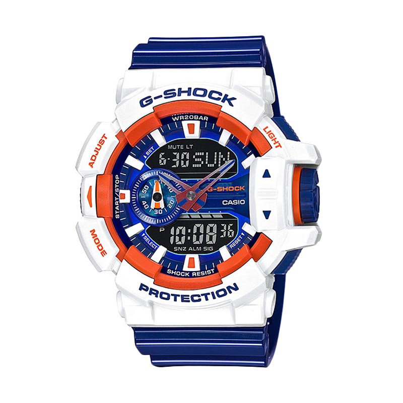 Casio G-Shock GA-400CS-7A Hyper Colours White - Jam Tangan Pria