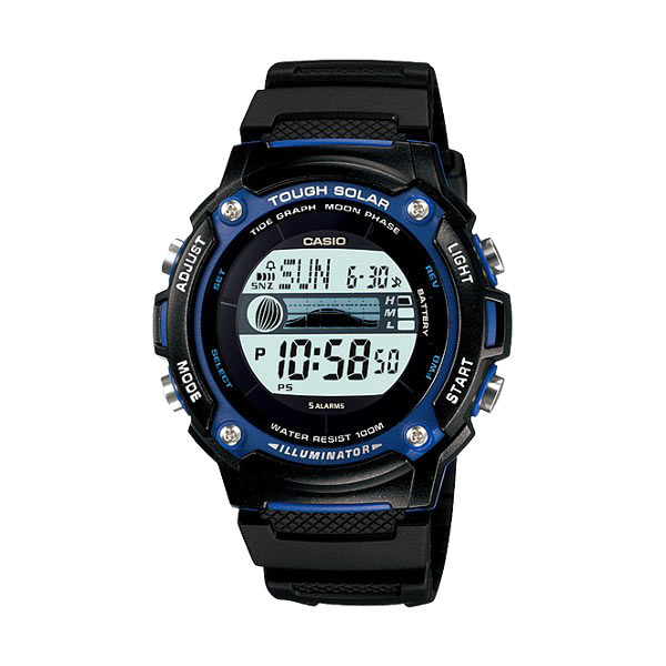 Casio Man Illuminator W-S210H-1AVDF Resin Jam Tangan Pria