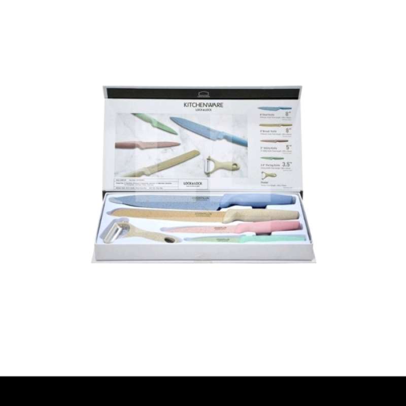 Promo Locknlock Exclusive Knife Set Pastel Color Ckk102S5Mix Diskon 92 di Seller Mafia Dapur