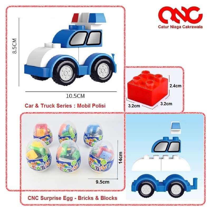 Promo Cnc Brick & Block - Car & Truck Series , Lego Compatible ( Gacha ...