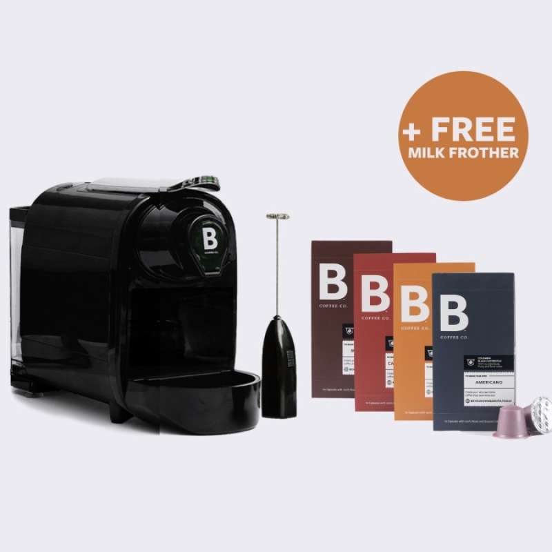 Jual B Coffee Co. Collection Set 1 Freshman Machine + 4 Packs Of