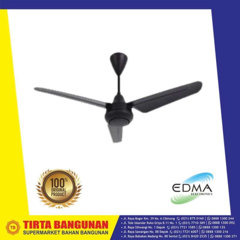 Promo Kipas Angin Gantung/ Ceiling Fan Mt.Edma 54â€ Best B3 Black
