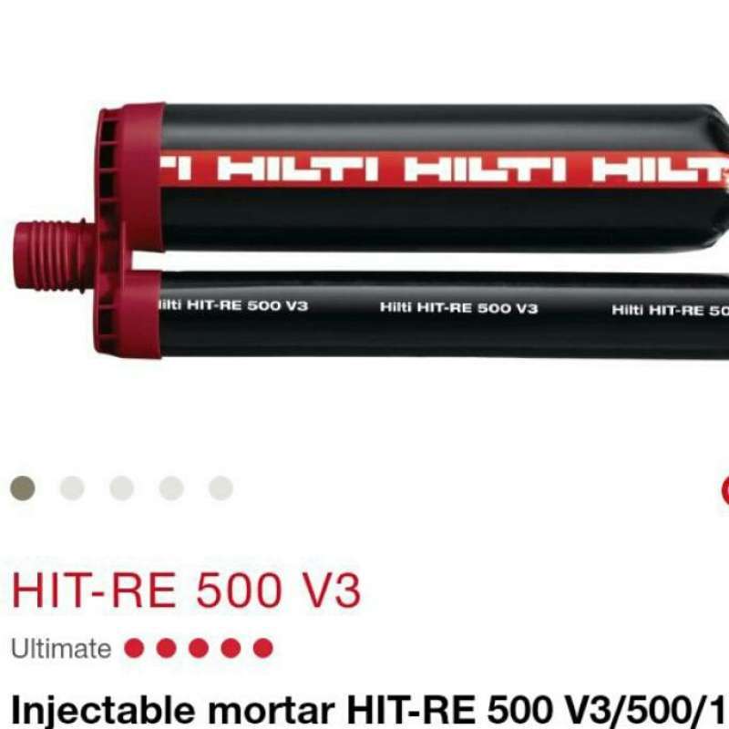 Promo Hilti Hit Re 500 V3/500Ml, Chemical Angkur, Lem Beton, Stek Rebar