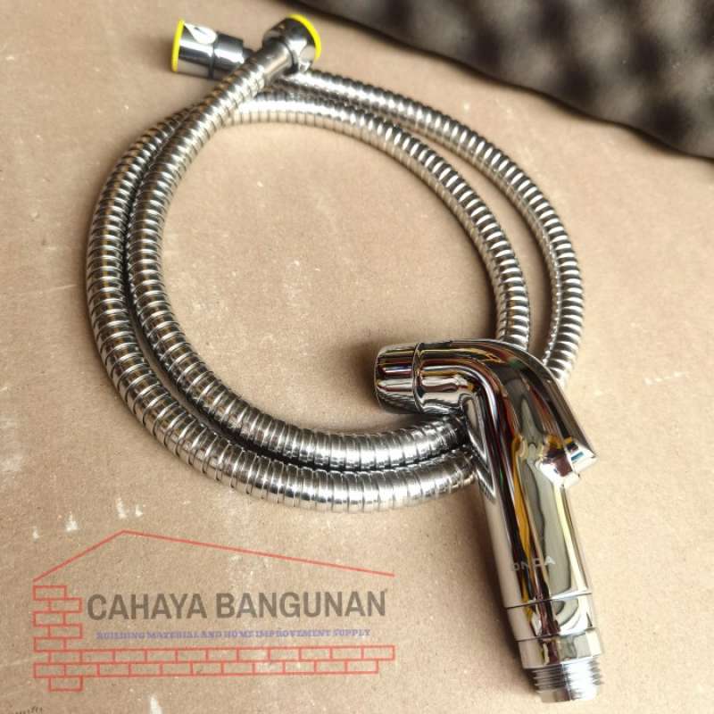 Promo Jet Shower Semprotan Selang Air Cebok Toilet Onda Chrome Falcon Krom Diskon 33 di Seller