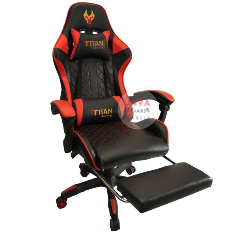 Promo Kursi Gaming Reclining Foot Rest Hidrolik Putar Kursi Gamers