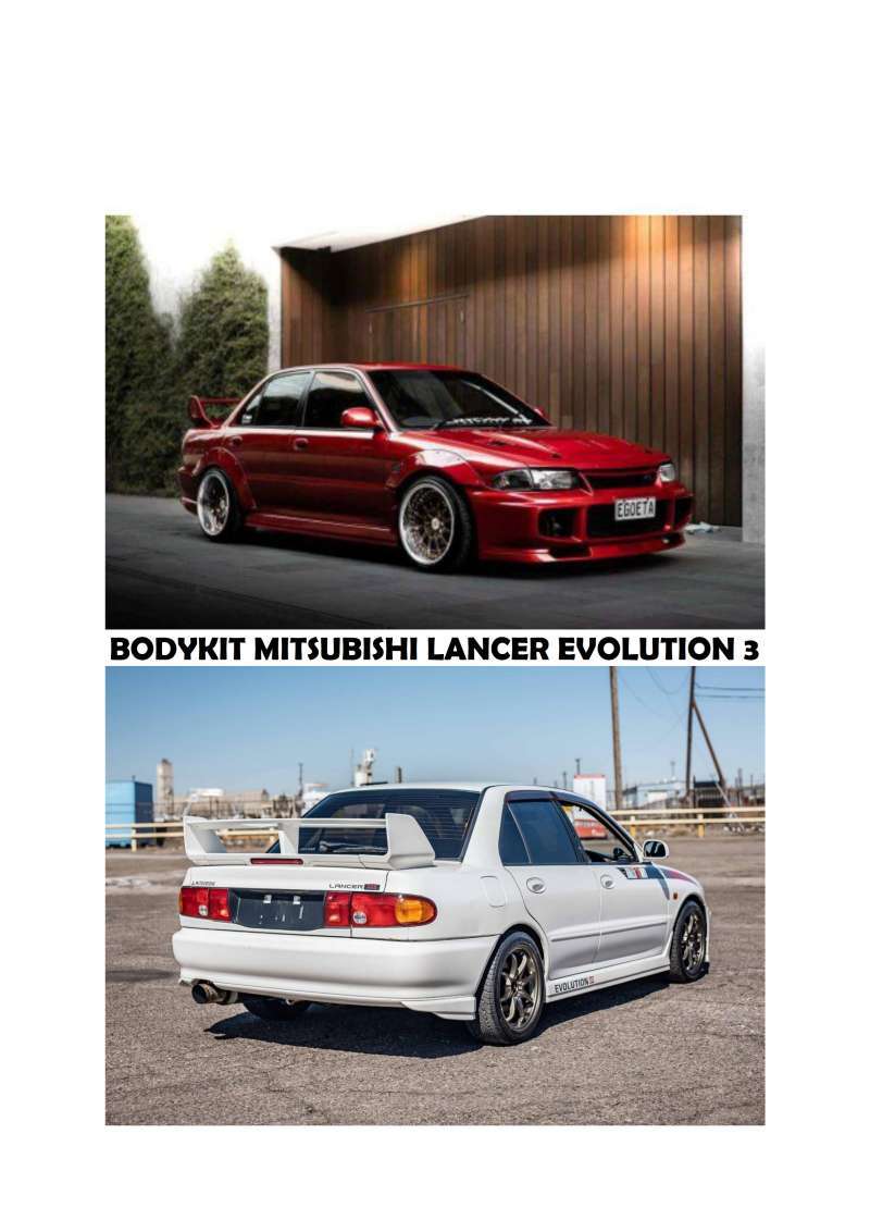 Promo Bodykit Mobil Mitsubishi Lancer Evo 3 Tahun 2018 Proses Cetak 2