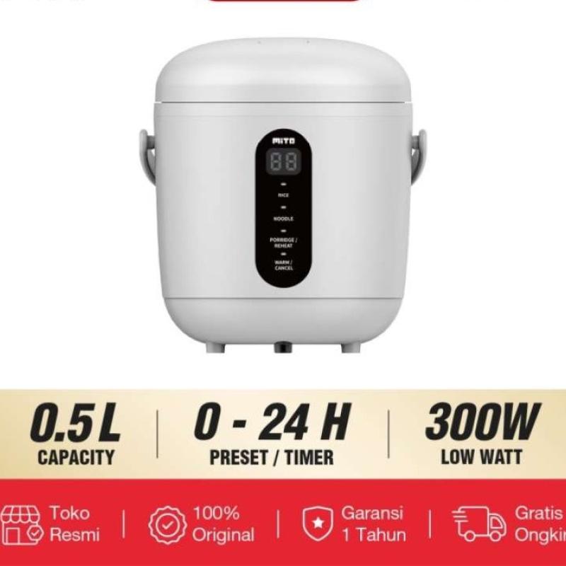 Promo Mito Rice Cooker Magic Com Mini Digital R11 Low Watt 0.5 Liter
