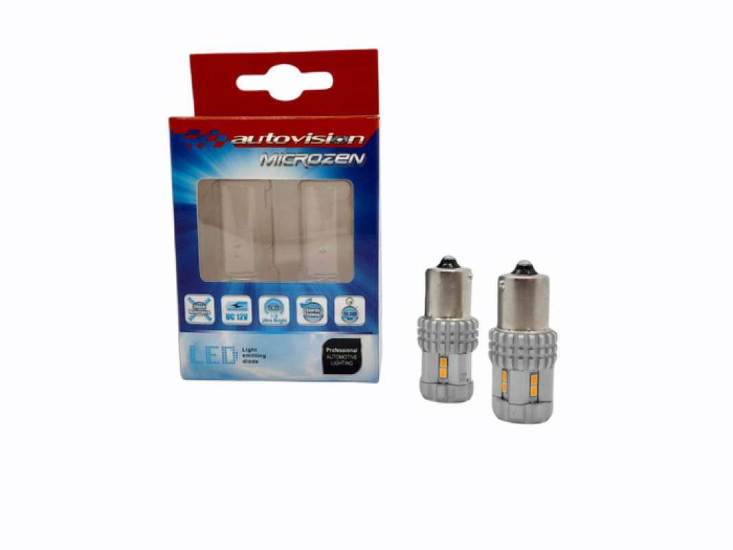Microzen Jual MICROZEN LED S25 AUTOVISION BA15S SMD 12V SET di Seller Nusa Indah ...