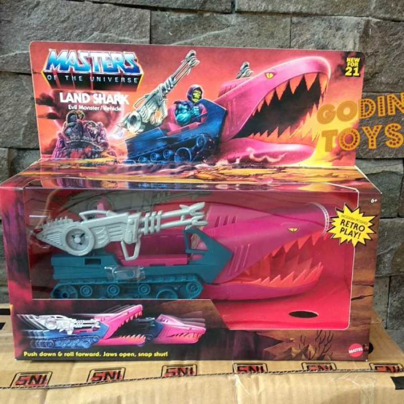 Promo Masters of Universe Land Shark Vehicle Master MOTU Heman Retro