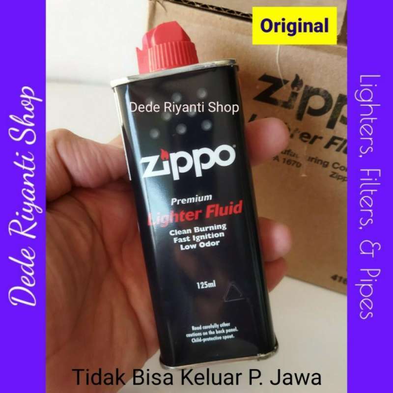 Jual Zippo Lighter Premium Lighter Fluid Minyak 125 ml di Seller Dede