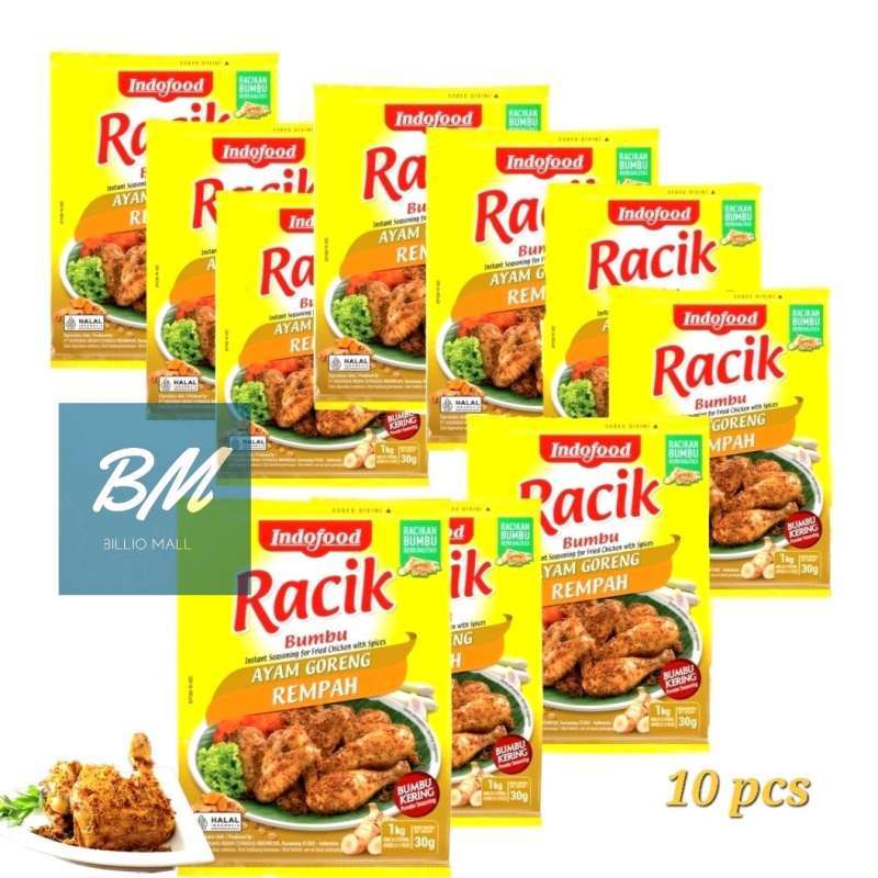 Jual Bumbu Racik Ayam Goreng Rempah Indofood Renceng isi 10 Sachet di