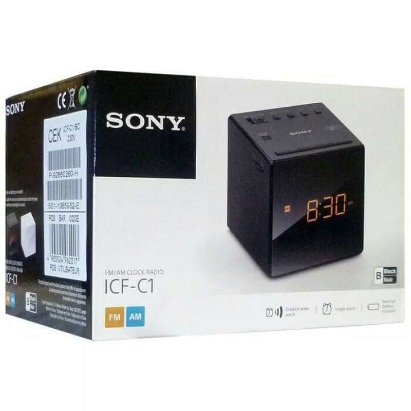 Promo jam digital alarm clock/FM AM alarm Sony ICFC1 Diskon 40 di