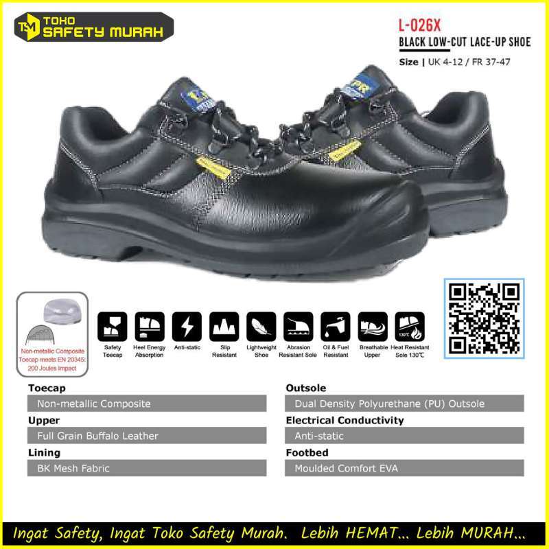 Jual Sepatu Safety Shoes King Power KPR Ujung Besi Pengaman Kerja