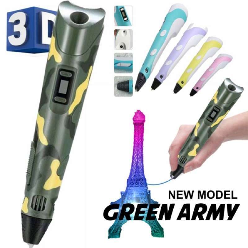Jual Pena 3 Dimensi 3d Pen Generation 2 New Model Ultra Slim ...
