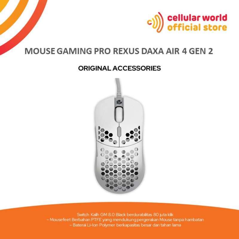 Jual Wireless Mouse Gaming Pro Rexus Daxa Air 4 Gen 2 di Seller