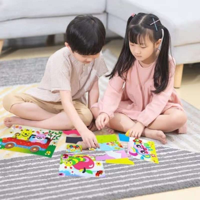 Jual Mainan Kolase Menempel Diy Eva Sticker Part 2 - B4 Plane Di Seller ...